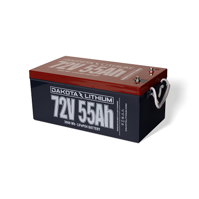 72V 55Ah Deep Cycle LiFePO4 Battery